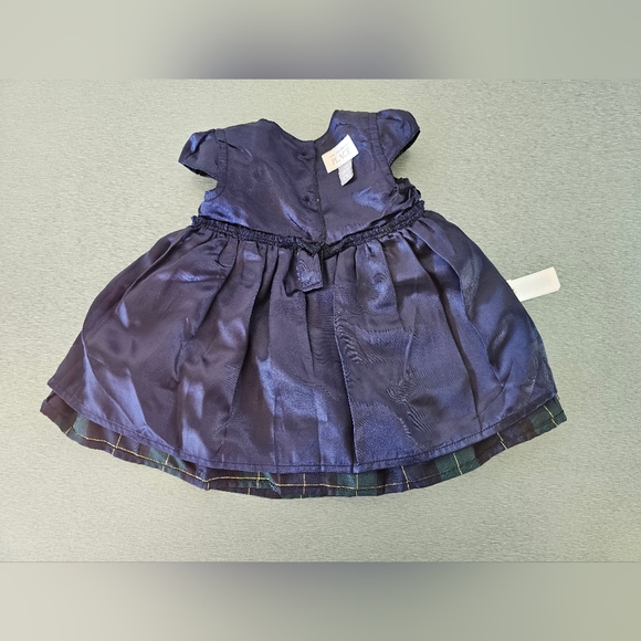 The Children’s Place Baby Girl Tartan Plaid Holiday Party Dress Bow Classic - Picture 6 of 7